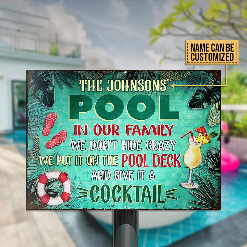 Swimming Pool Life Is Better By The Pool Custom Classic Metal Signs